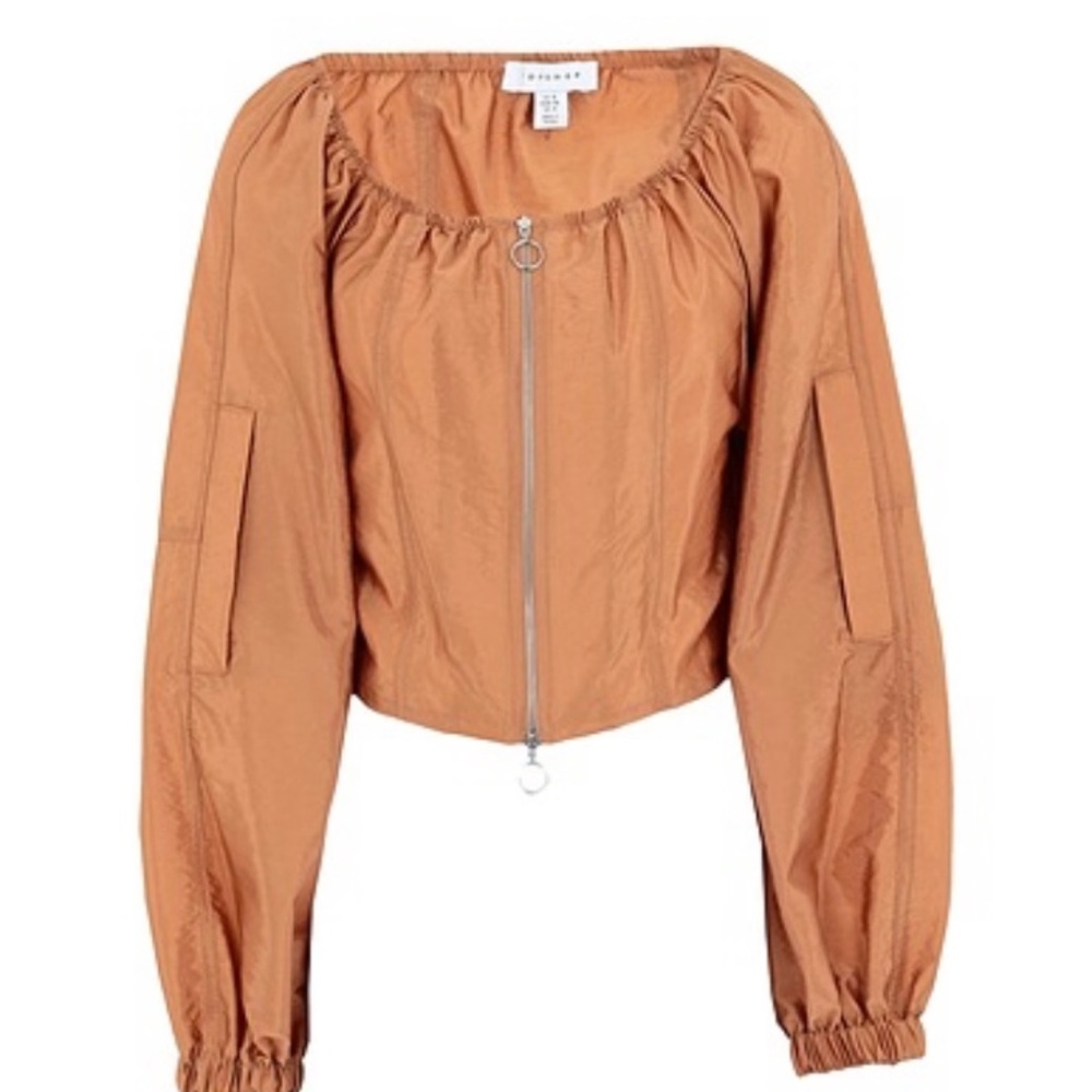 *NWOT* Topshop Nylon Crop Jacket